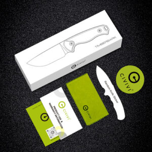 CIVIVI KNIFE TIMBERBARK 3.2" - FIXED GREEN MICARTA/BLK STNWSH — view 2