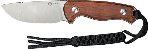 CIVIVI KNIFE TIMBERBARK 3.2" - FIXED GUIBOURTIA WOOD/SATIN — view 1