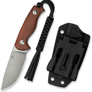 CIVIVI KNIFE TIMBERBARK 3.2" - FIXED GUIBOURTIA WOOD/SATIN — view 3