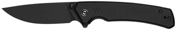 Civivi Knives C24012-1 Merit  3.28" Folding Drop Point Plain Black Stonewashed 14C28N Steel Blade, Black Textured G10 Handle — view 1