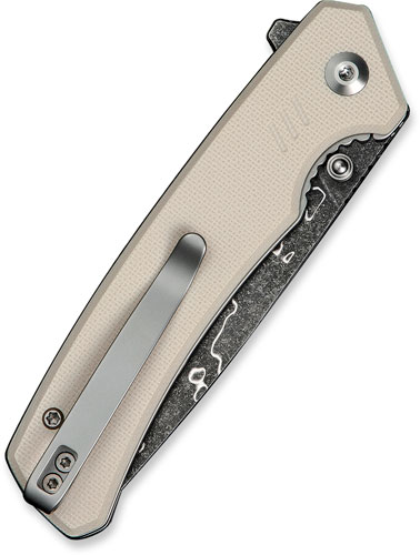CIVIVI KNIFE MERIT 3.28" IVORY - G10/DAMASCUS LINER LOCK — view 1