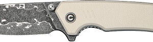 CIVIVI KNIFE MERIT 3.28" IVORY - G10/DAMASCUS LINER LOCK — view 2