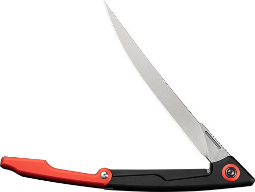 CIVIVI KNIFE SHAWKA 5.81" - BLACK RED FOLDING FILLET KNIFE — view 1