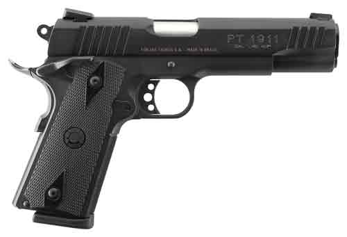 TAURUS 1911 45ACP 5" FS 8-SH - BLUED CHECKERED SYNTHETIC — view 1