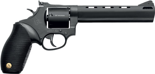 TAURUS 692 38/357/9MM 6.5" ADJ - 7-SHOT PORTED MATTE BLK RIBBER — view 1