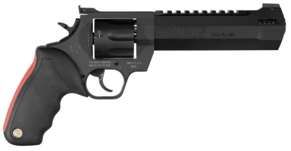 Taurus 2357061RH Raging Hunter  357 Mag 7rd 6.75" Matte Black Oxide Steel Black Rubber with Integrated Red Cushion Insert  Grip — view 1