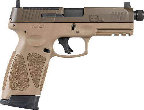 TAURUS G3 9MM 10-SHOT OPTICS - READY 4.5" THREADED BBL FDE — view 1