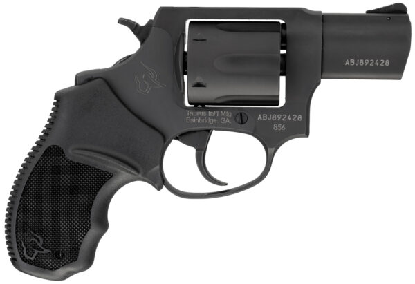 Taurus 2-85621-MA 856 *MA Compliant Small 38 Special +P 6 Shot 2" Matte Black Alloy Steel Barrel, Cylinder & Frame, Black Rubber Grips, Transfer Bar Safety, Exposed Hammer — view 1