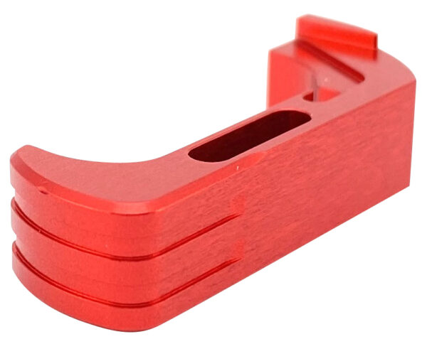 Cross Armory CRG5MCRD Mag Catch  Extended Compatible w/Glock Gen4-5 Red Anodized Aluminum — view 1