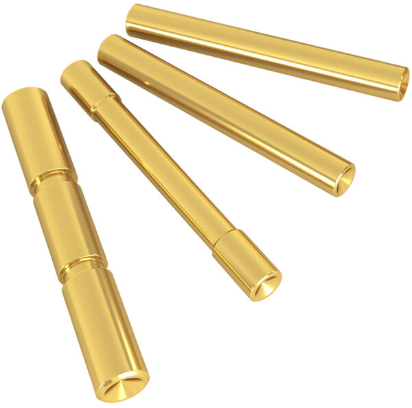 Cross Armory CRG4PSGD 4 Pin Set Dimpled Compatible w/Glock Gen4 Gold 4140 Steel Pistol — view 1