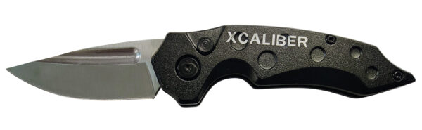 Xcaliber Knife Company  Switch Blade  2.41" Folding Drop Point Plain Stainless D2 Steel Blade. 4.15" Aluminum Handle — view 1
