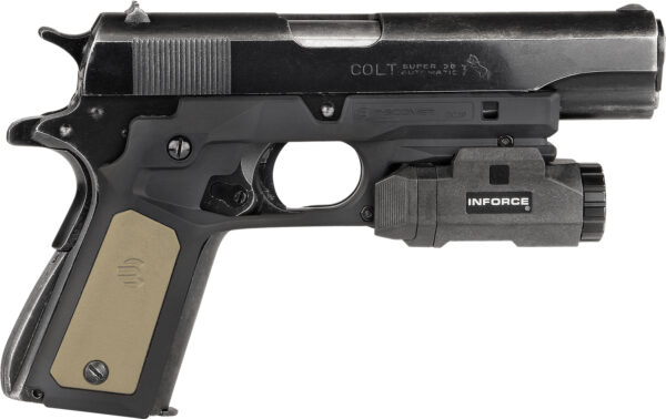 Recover Tactical CC3P0102 Frame Grip  Black Polymer Frame with Interchangeable Black & Tan Panels for Standard Frame 1911 — view 1