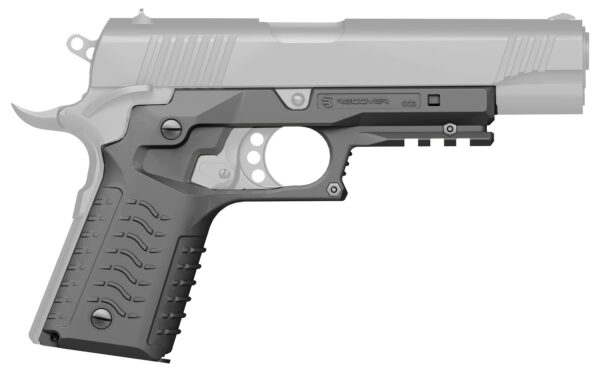 Recover Tactical CC3H04 Grip & Rail System  Gray Polymer Picatinny for Standard Frame 1911 — view 1