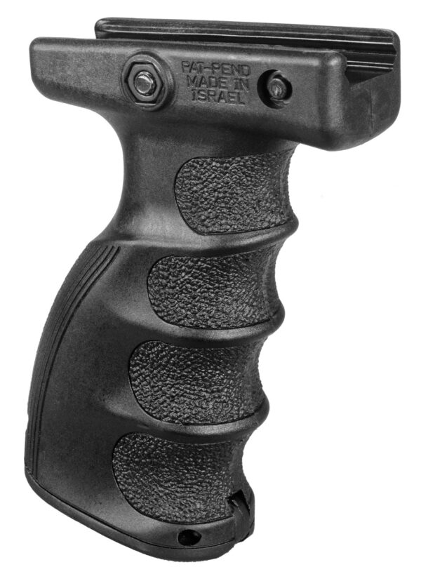 FAB Defense FXAG44SB AG-44S Quick Release Ergonomic Foregrip Compatible w/1913 Mil-STD Picatinny Rail Black Reinforced Polymer — view 1