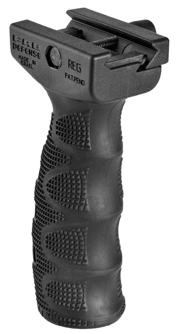 FAB Defense FXREGB REG Ergonomic Rubberized Tactical Foregrip w/Waterproof Storage Compartment Black Latex & Reinforced Polymer — view 1