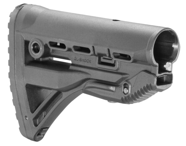 FAB Defense FXGLSHOCK GL-Shock  Buttstock for M16/ M4 w/Anti-Rattle Mechanism Black Polymer — view 1