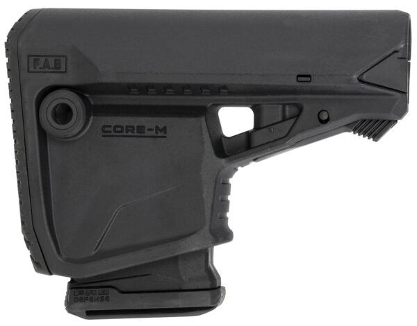 FAB Defense FXGLCOREMAGB GL-Core Survival Buttstock w/Rubber Butt Pad & Built-In Mag Carrier for AR-Platform Compatible w/Mil-Spec & Commercial Tubes Black Polymer (Tube NOT Included) — view 1