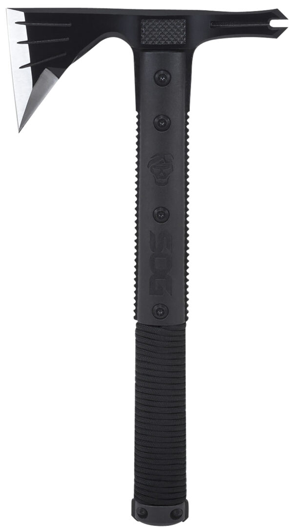 S.O.G SOGSK1001CP Survival Hawk 3" Blade 2Cr13MoV SS Blade Black w/Reflective Paracord GRN Handle 12.10" Long Tomahawk — view 1