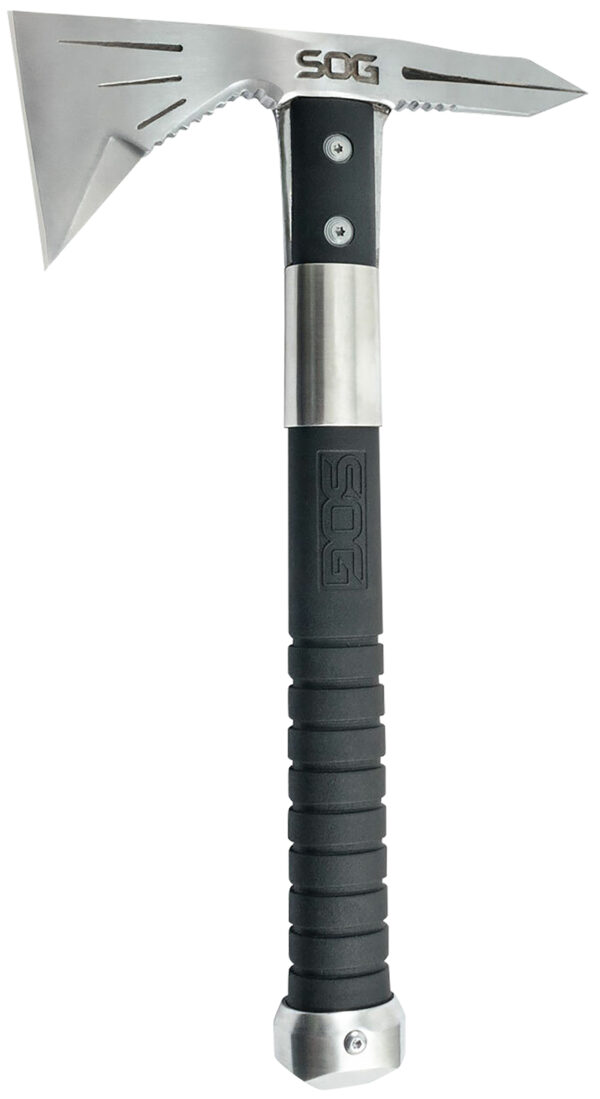 S.O.G SOGF182NCP Voodoo Hawk Mini 2.75" Blade 3Cr13MoV SS Blade Black Side Hammer Checkering w/"SOG" GRN Handle 12.50" Long Tomahawk — view 1