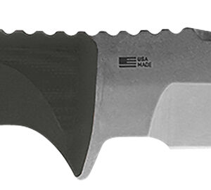 S.O.G SOG-UF1001-B Pillar  5" Fixed Clip Point Plain Stonewashed S35VN SS Blade Black Canvas Micarta Handle Includes Sheath