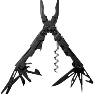 S.O.G SOGPL1002CP PowerLitre  Black Hardcoat Anodized 5Cr15MoV Stainless Steel 5" Long Features 19 Tools