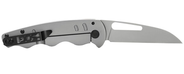 S.O.G SOG14520157 Escape FL 3" Folding Sheepsfoot Plain 8Cr13MoV SS Blade Silver w/ "SOG" Stainless Steel Handle Includes Pocket Clip — view 1