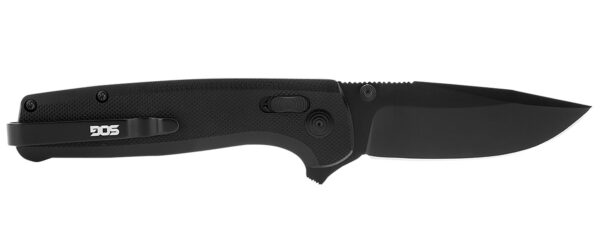 S.O.G SOGTM1027CP Terminus XR 2.95" Folding Clip Point Plain Black TiNi D2 Steel Blade Black G10 Handle Includes Pocket Clip — view 1