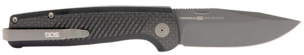 S.O.G SOGTM1006BX Terminus SJ LTE 2.90" Folding Plain Black TiNi S35VN SS Blade, Graphite Textured G10 Handle — view 1