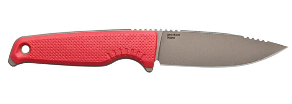 S.O.G SOG17790257 Altair FX  3.40" Fixed Clip Point Plain Satin TiCN Cryo CPM 154 SS Blade, Canyon Red GRN Handle, Includes Sheath — view 1