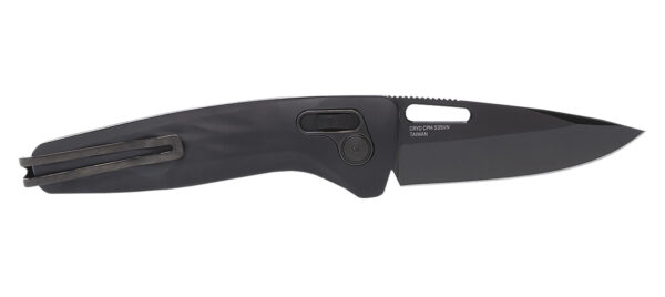 S.O.G SOG12730357 One-Zero XR 3.10" Folding Plain Black Chrome Cryo CPM S35VN Steel Blade Black Sculpted Aluminum Handle Includes Pocket Clip — view 1