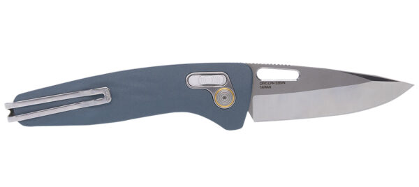 S.O.G SOG12730457 One-Zero XR 3.10" Folding Plain Satin/Polished Cryo CPM S35VN Steel Blade/ Smoke Gray Sculpted Aluminum Handle — view 1