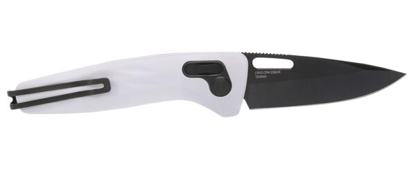 S.O.G SOG12730557 One-Zero XR 3.10" Folding Plain Black Chrome Cryo CPM S35VN Steel Blade/ White Sculpted Aluminum Handle — view 1