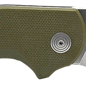 S.O.G SOG16030657 Stout SJ 2.60" Folding Clip Point Plain Cryo D2 Steel Blade/ Olive Drab Textured G10 Handle Includes Belt Clip, Presentation Box