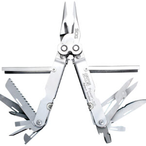 S.O.G SOG-S60N-CP PowerLock  Polished 420 Stainless Steel 7" Long Includes Sheath