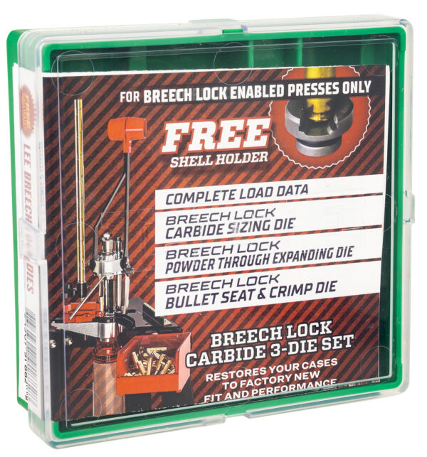Lee Precision 91882 Breech Lock Carbide 3-Die Set 9mm Luger — view 1