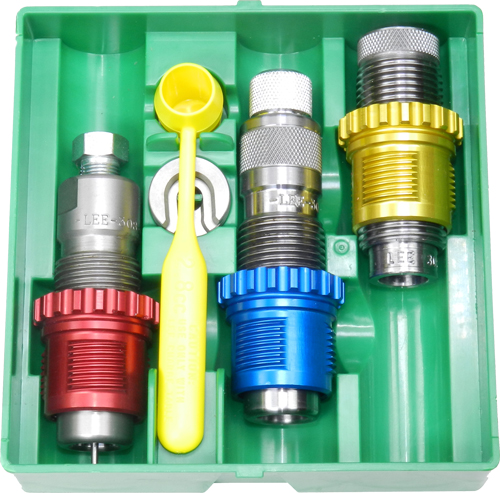 LEE PACESETTER 3-DIE SET & - BREECH LOCK BUSHINGS 6.5CM — view 1