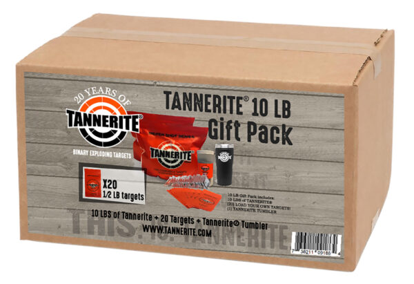 Tannerite GIFTPACK Thermal Tumbler Gift Pack Impact Enhancement Explosion White Vapor Centerfire Rifle Firearm 10 lb Includes Tumbler 20 Targets — view 1