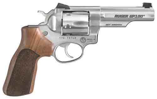 RUGER GP100 357MAG 4.2" FS - MATCH SS HOGUE STIPPLED HRWD — view 1