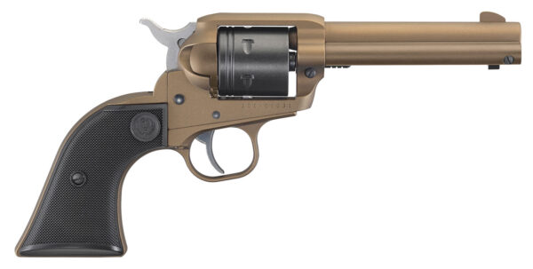 Ruger 2004 Wrangler  22 LR 6 Shot 4.62" Burnt Bronze Cerakote Barrel, Black Cerakote Cylinder, Burnt Bronze Cerakote Frame Black Checkered Polymer Grips — view 1