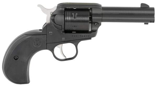 Ruger 2015 Wrangler  22 LR 6 Shot 3.75" Black Cerakote Steel Barrel, Black Cerakote Aluminum Frame, Black Cerakote Cylinder, Black Birdshead Grip, Exposed Hammer — view 1