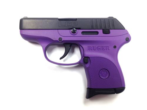 RUGER LCP 380ACP BL/PURPLE POLY 6+1 — view 1