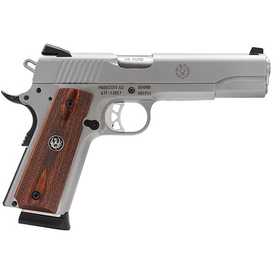 RUG SR1911 45ACP 5 SS WOOD GRIP 8RD — view 1