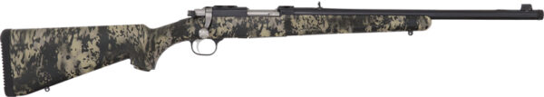 RUGER 77/357 357 MAGNUM - BLUE CAMO W/RINGS THREADED — view 1