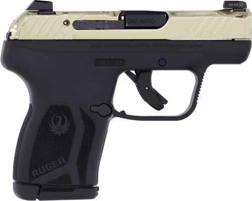 RUGER LCP MAX 380ACP FRONT - NIGHT SGT CHAMPAGNE PVD SLIDE — view 1