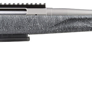 Ruger 46901 American II  Full Size 6.5 Creedmoor 3+1 20" Gun Metal Gray Cerakote Spiral Fluted Threaded Barrel & Alloy Steel Receiver w/Picatinny Rail, Gray Splatter Adj LOP Synthetic Stock