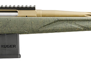 Ruger 46936 American II Predator Full Size 350 Legend 5+1 22" Burnt Bronze Cerakote Spiral Fluted Threaded Barrel & Alloy Steel Receiver w/Picatinny Rail, Green Splatter Adj LOP Synthetic Stock