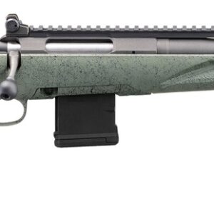 Ruger 46965 American II Scout 5.56 NATO 10+1 16.10" Cobalt Cerakote Threaded Barrel, Alloy Steel Receiver w/Scope Rail, Leaf Green Splatter Adj LOP Synthetic Stock