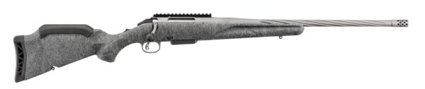 Ruger 46991 American II  350 Legend 5+1 20" Gun Metal Gray Cerakote Spiral Threaded Barrel, Gun Metal Gray Cerakote Alloy Steel Drilled & Tapped Receiver, Gray Splatter Adj LOP Synthetic Stock — view 1