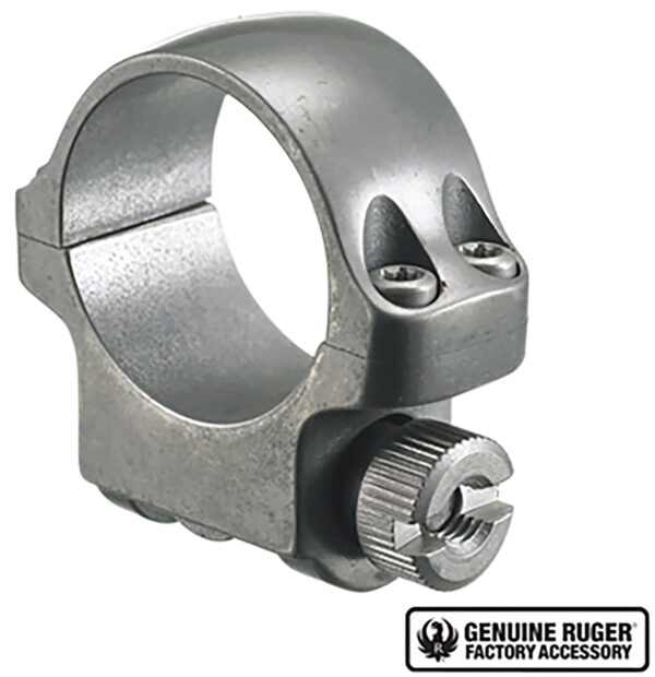 Ruger 90293 3KTG Scope Ring  Silver 1" Low — view 1