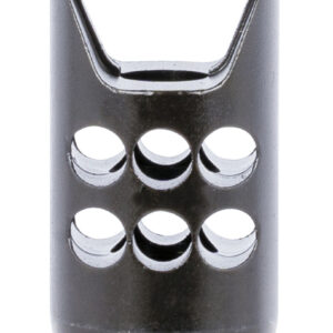 Ruger 90698 Hybrid Muzzle Brake Matte Black Steel 1/2"x28 Threads, 2.20" OAL 1" Diameter, 35 Cal